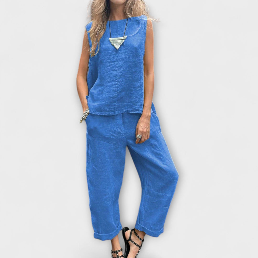 Džennifera - Brīvs kokvilnas-lina apģērbs