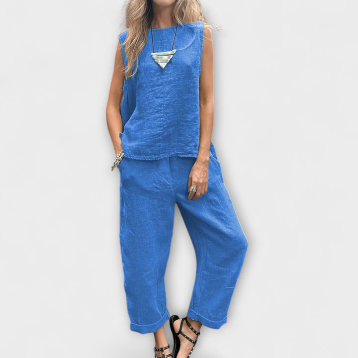 Džennifera - Brīvs kokvilnas-lina apģērbs