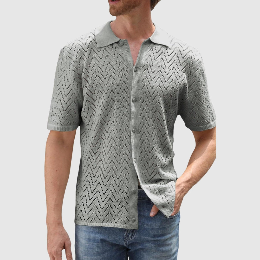 Emils – Adīts krekls ar zigzaga rakstu