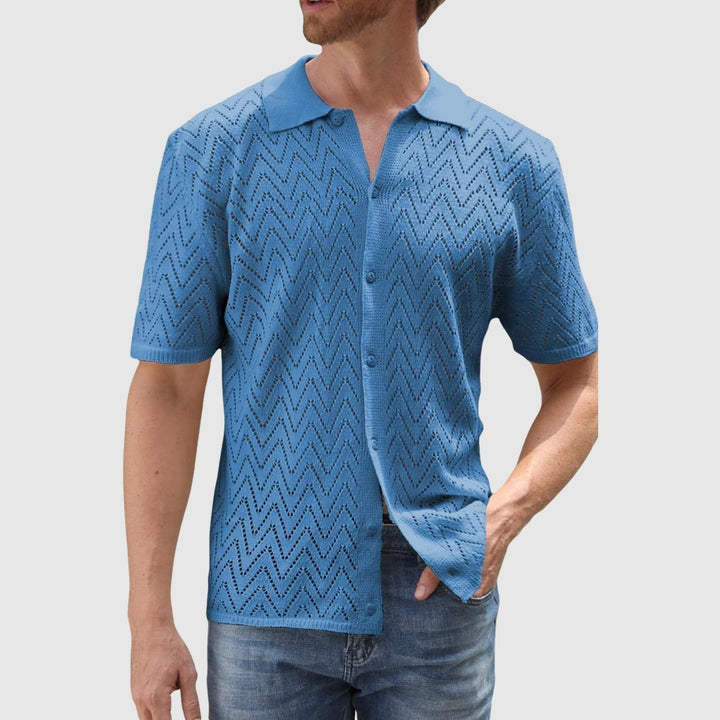 Emils – Adīts krekls ar zigzaga rakstu