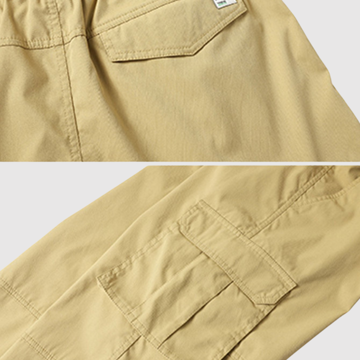 Mikkel – Cargo bikses ar griezuma detaļām