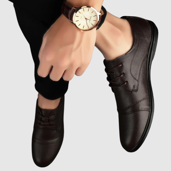 Erik – Klasiski vīriešu ādas kurpes ar auklēm