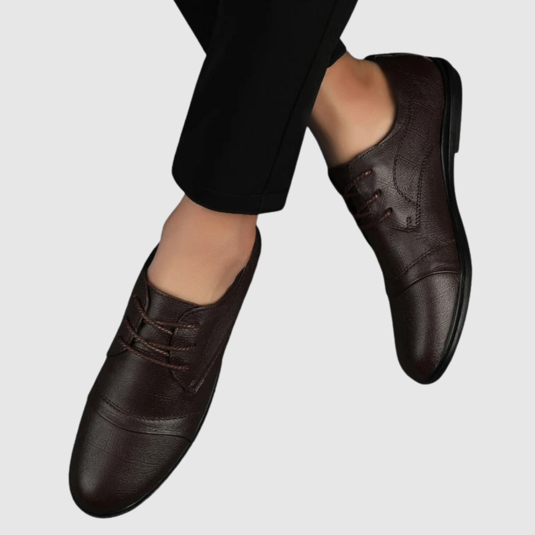 Erik – Klasiski vīriešu ādas kurpes ar auklēm
