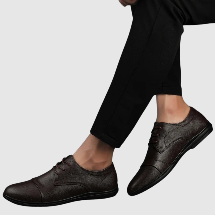 Erik – Klasiski vīriešu ādas kurpes ar auklēm