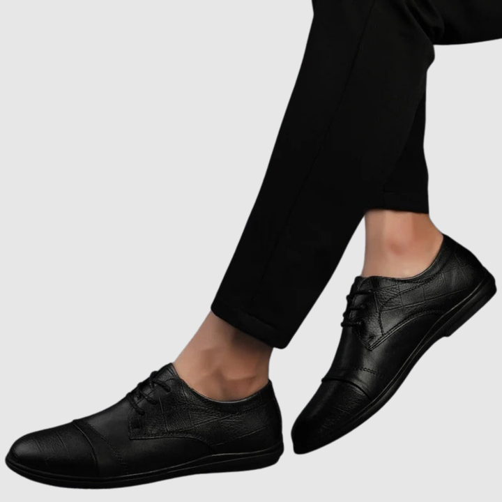 Erik – Klasiski vīriešu ādas kurpes ar auklēm