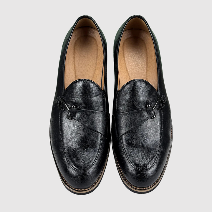 Emil – Eleganti loafers ādas ar pūkām