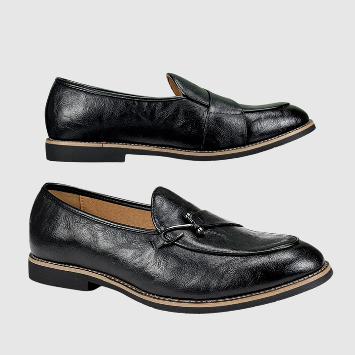 Emil – Eleganti loafers ādas ar pūkām