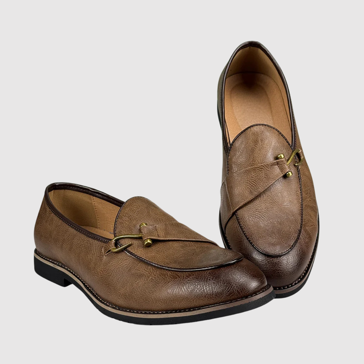 Emil – Eleganti loafers ādas ar pūkām