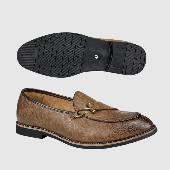 Emil – Eleganti loafers ādas ar pūkām
