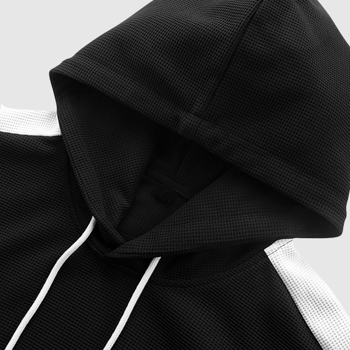 Klaus – Hoodie ar kontrastkrāsu piedurknēm