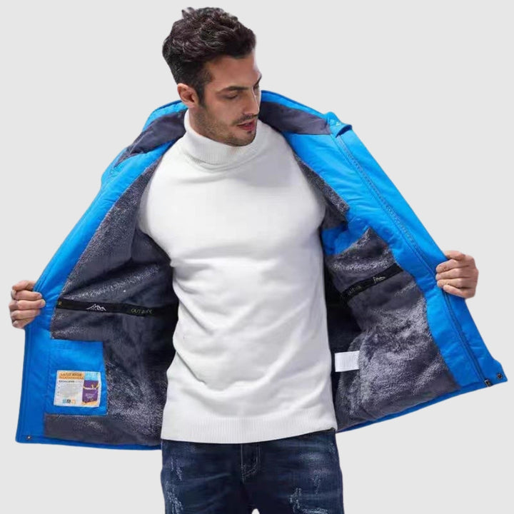 Nikolajs - Ūdensizturīga ziemas jaka āra lietošanai ar flīsa oderi