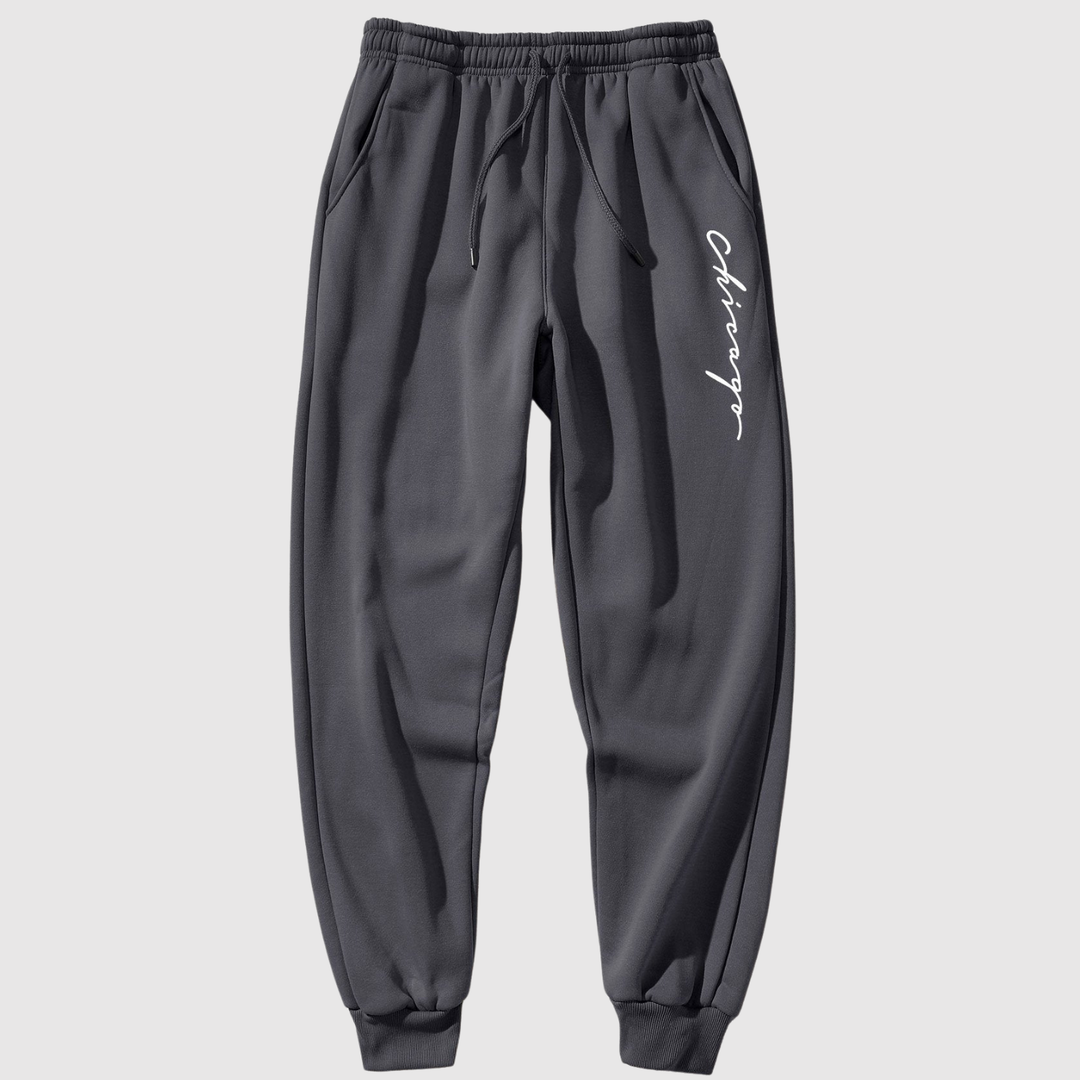 Mikkel – Sporta bikses ar sānu druku