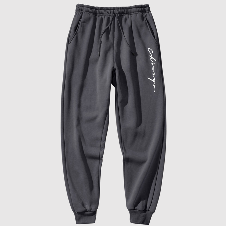 Mikkel – Sporta bikses ar sānu druku