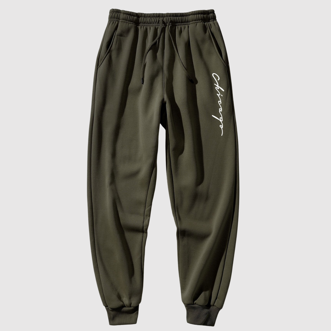 Mikkel – Sporta bikses ar sānu druku