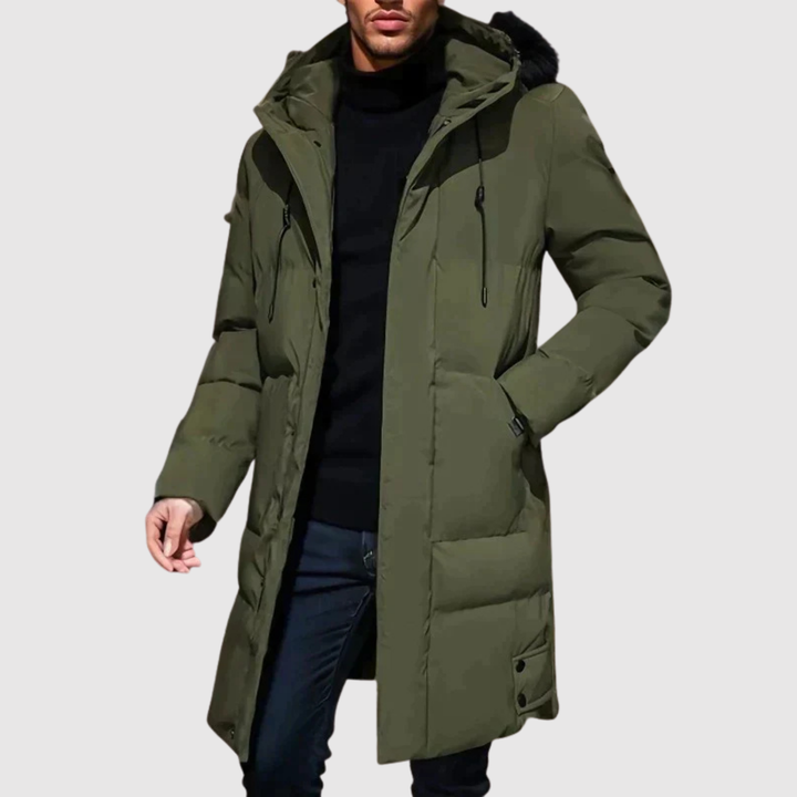 Nikolaj – Garš ziemas parks ar kapuci