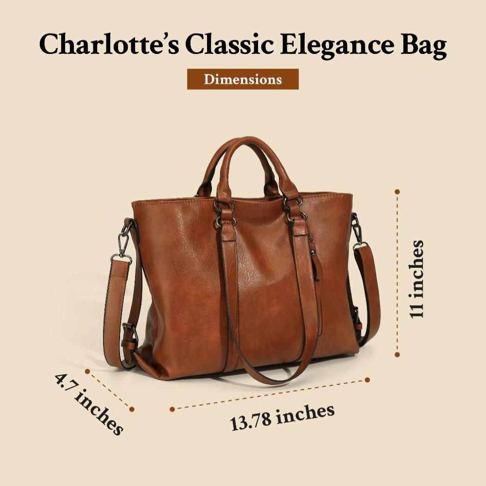 Šarlotes Klasiķiskā Elegance | Vintage Tote Soma