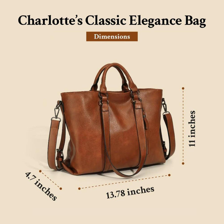 Šarlotes Klasiķiskā Elegance | Vintage Tote Soma
