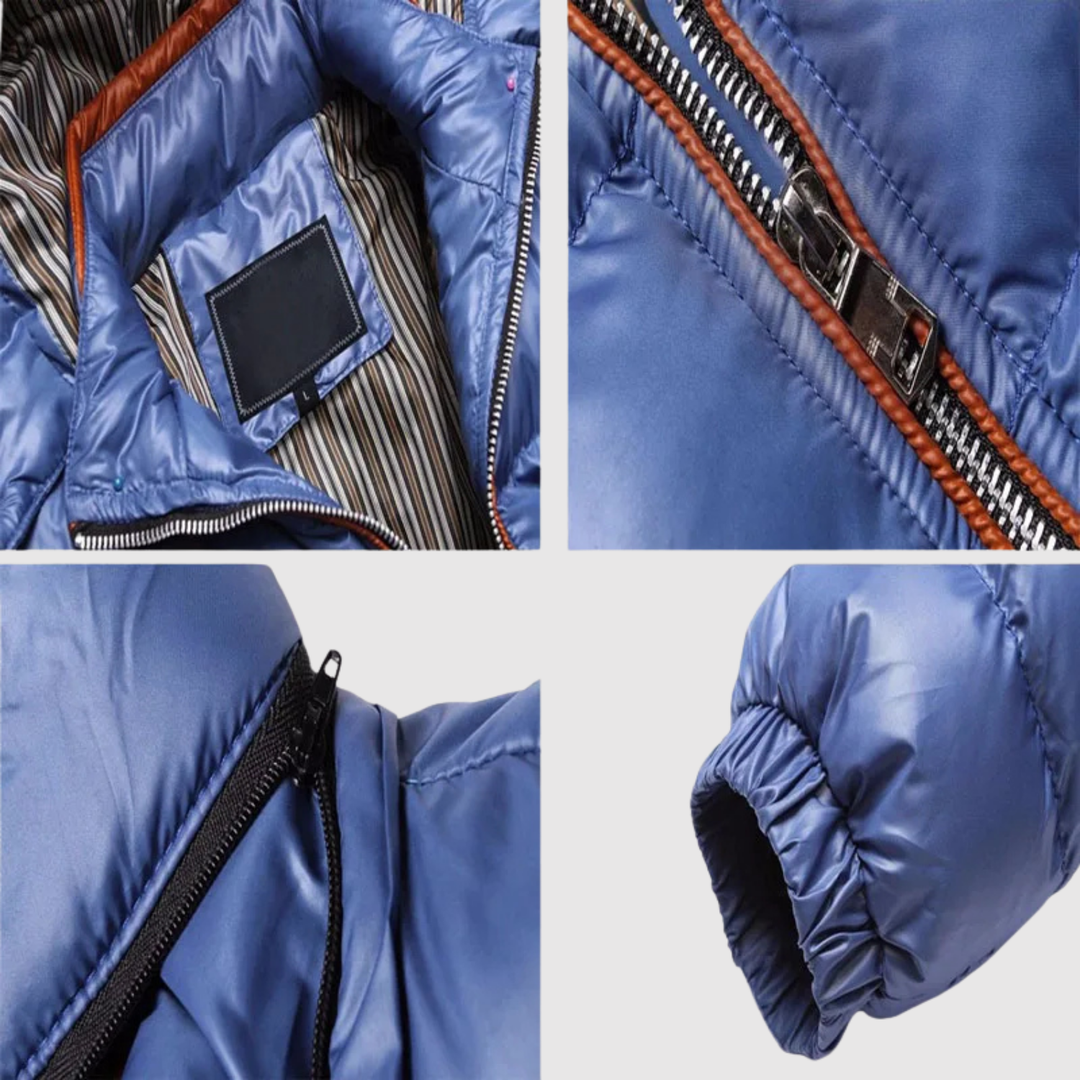 Nikolaj – Polsterēta ziemas jaka ar vieglu spīdumu