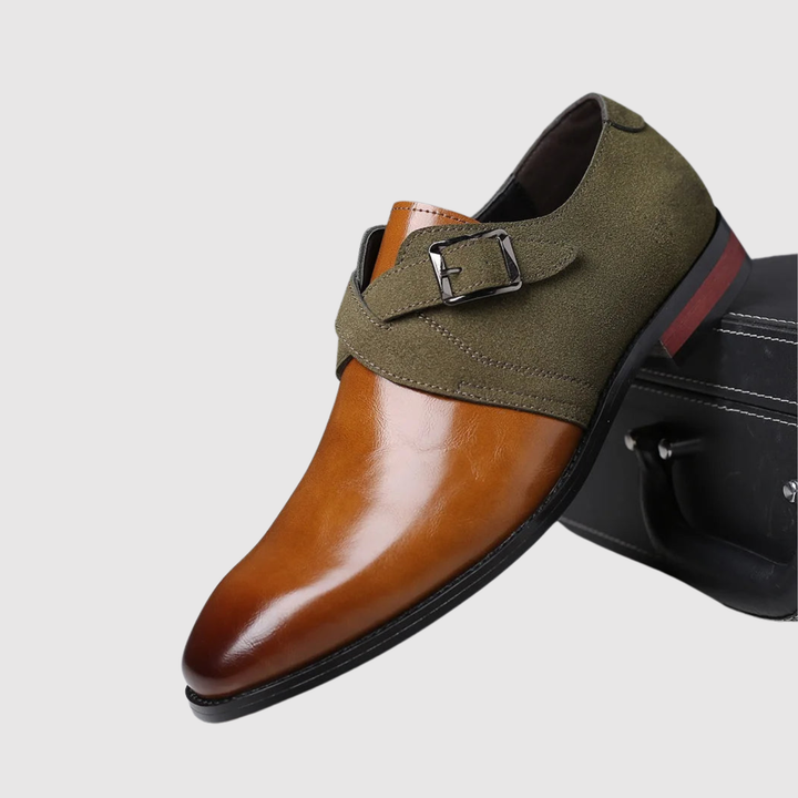 Henrik – Dubultā Monkstrap kurpes ādas un zamša