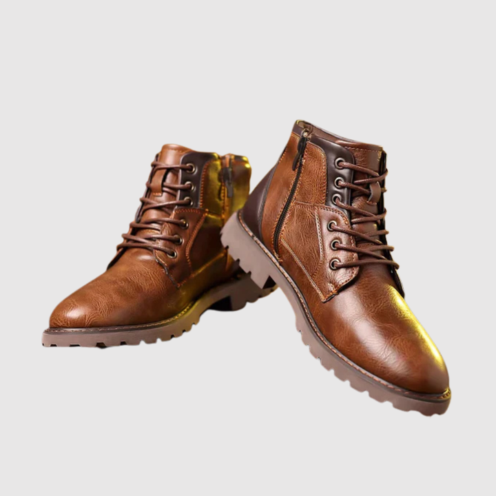 Henrik – Klasiski Ādas Zābaki ar Riepu Zoli