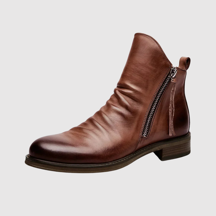 Henrik – Ādas Chelsea Zābaki ar Rāvējslēdzēju