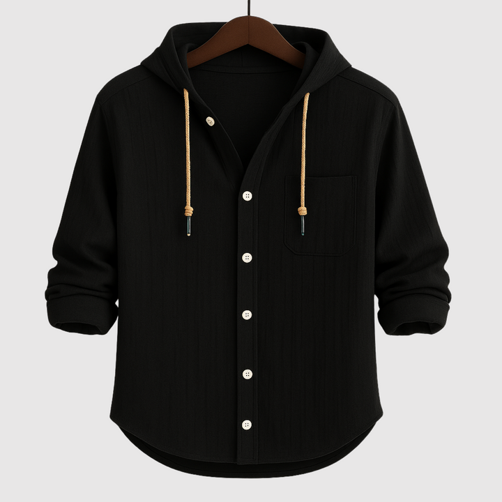 Emil - Ikdienas vīriešu krekls ar kapuci