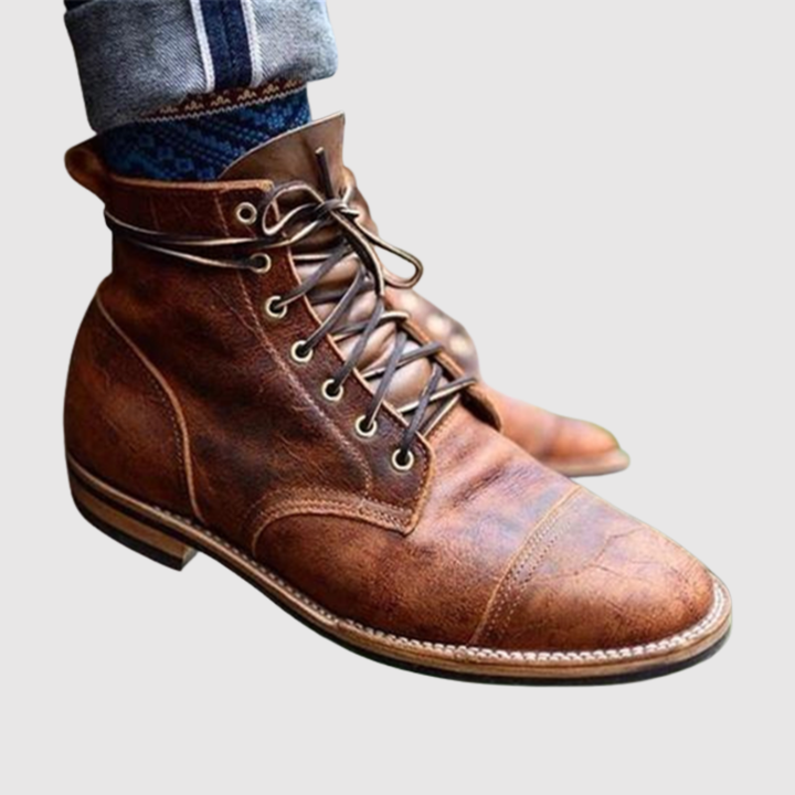 Henrik – Klasiskas Ādas Zābaki Vintage Stilā