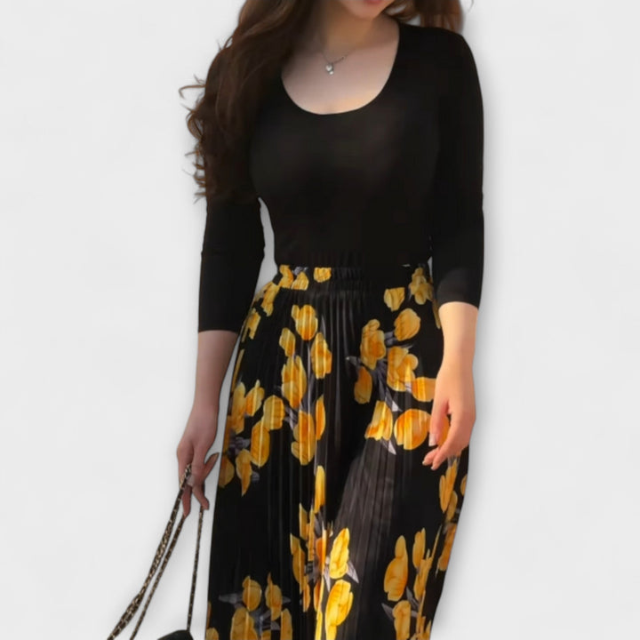 Violette - Plīša svārki un topa komplekts