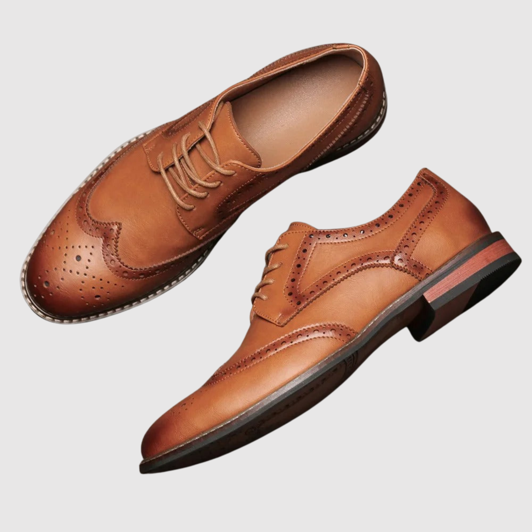 Poul – Brogue vīriešu kurpes klasiskā ādā