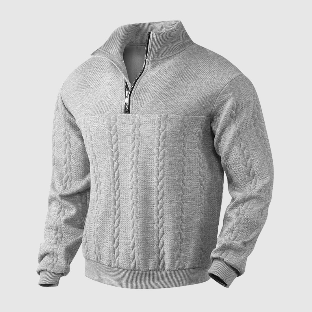 Klaus - Premium džemperis ar ceturtdaļas rāvējslēdzēju