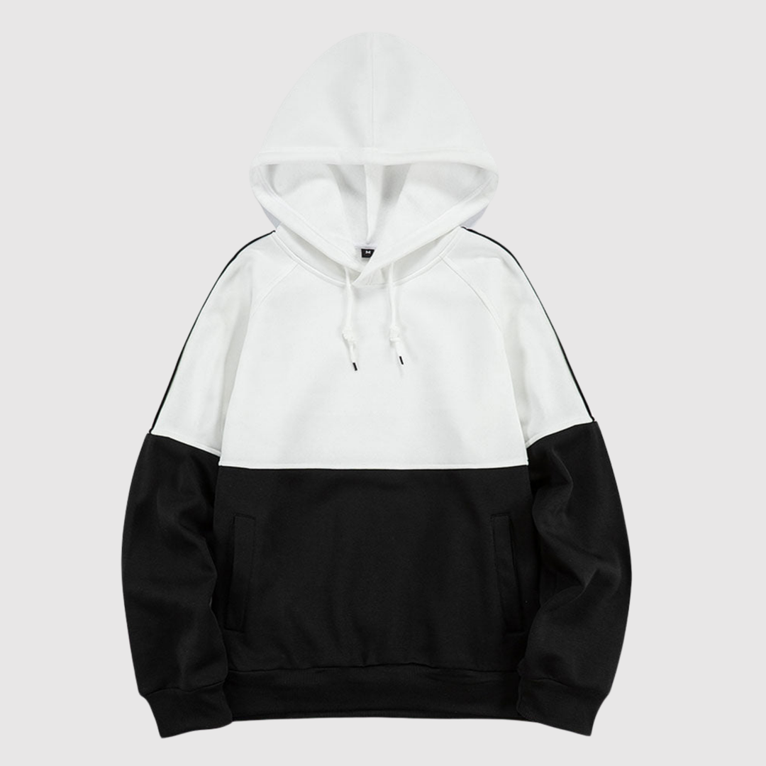 Klaus – Kapuce ar krāsu bloku un kontrastējošām piedurknēm