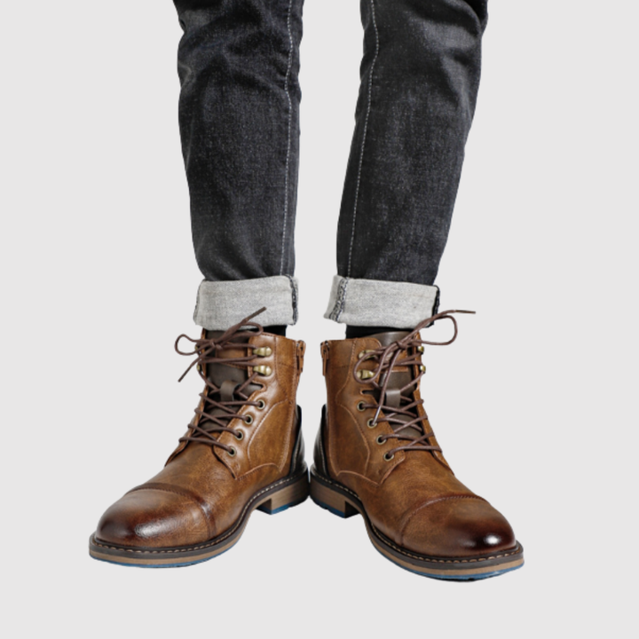 Bjørn – Urban ādas zābaki ar izturīgu zoli