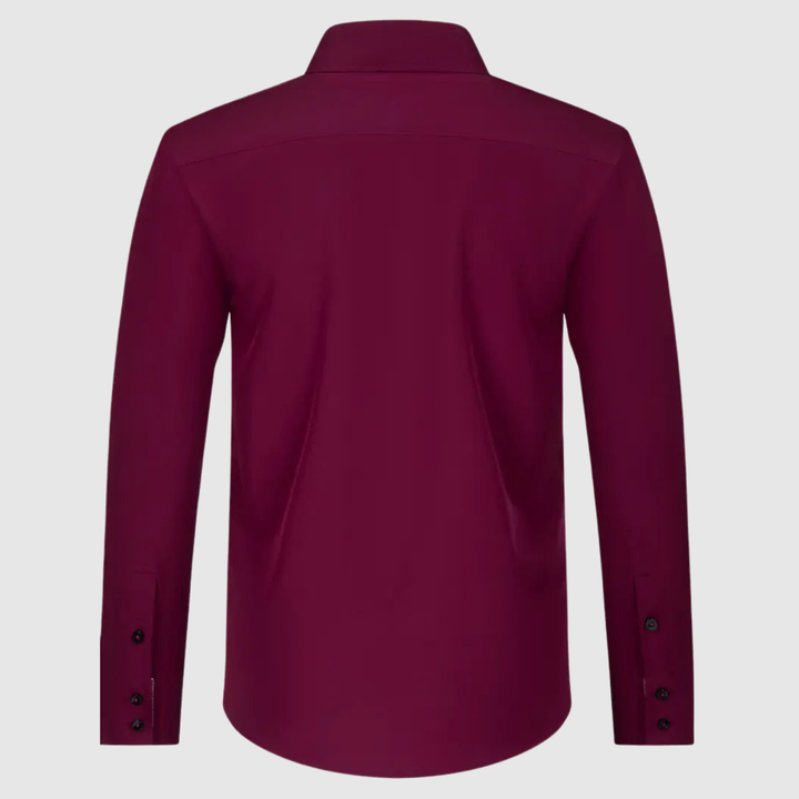 Emil - Garās piedurknes krekls ar dubultajiem pogām