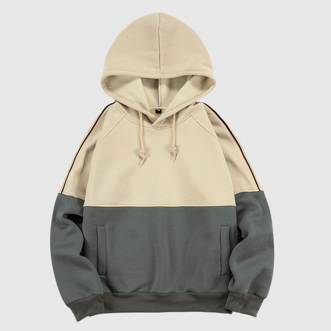 Klaus – Kapuce ar krāsu bloku un kontrastējošām piedurknēm