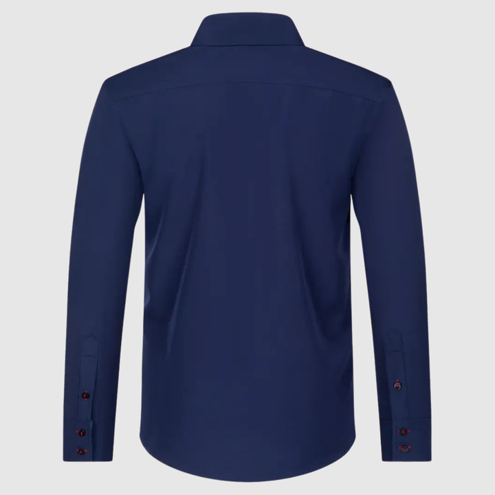 Emil - Garās piedurknes krekls ar dubultajiem pogām