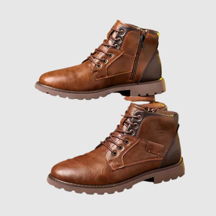 Henrik – Klasiski Ādas Zābaki ar Riepu Zoli