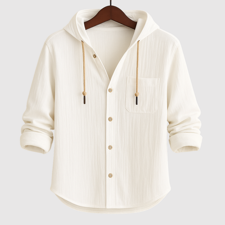 Emil - Ikdienas vīriešu krekls ar kapuci