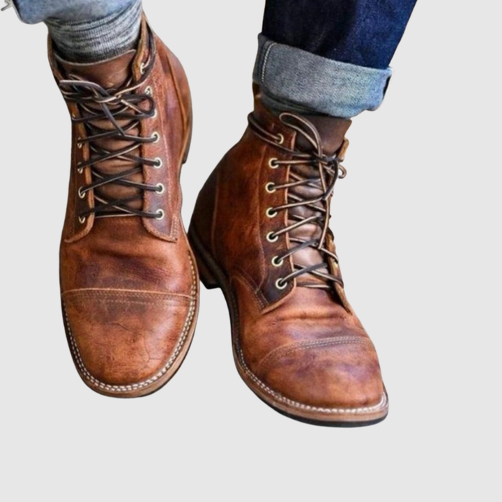 Henrik – Klasiskas Ādas Zābaki Vintage Stilā