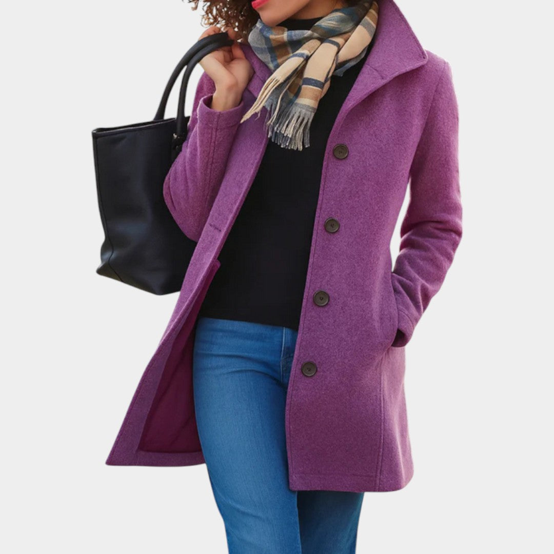 Emma – Klasiska vilnas iedvesmota mētelis ar apkakli