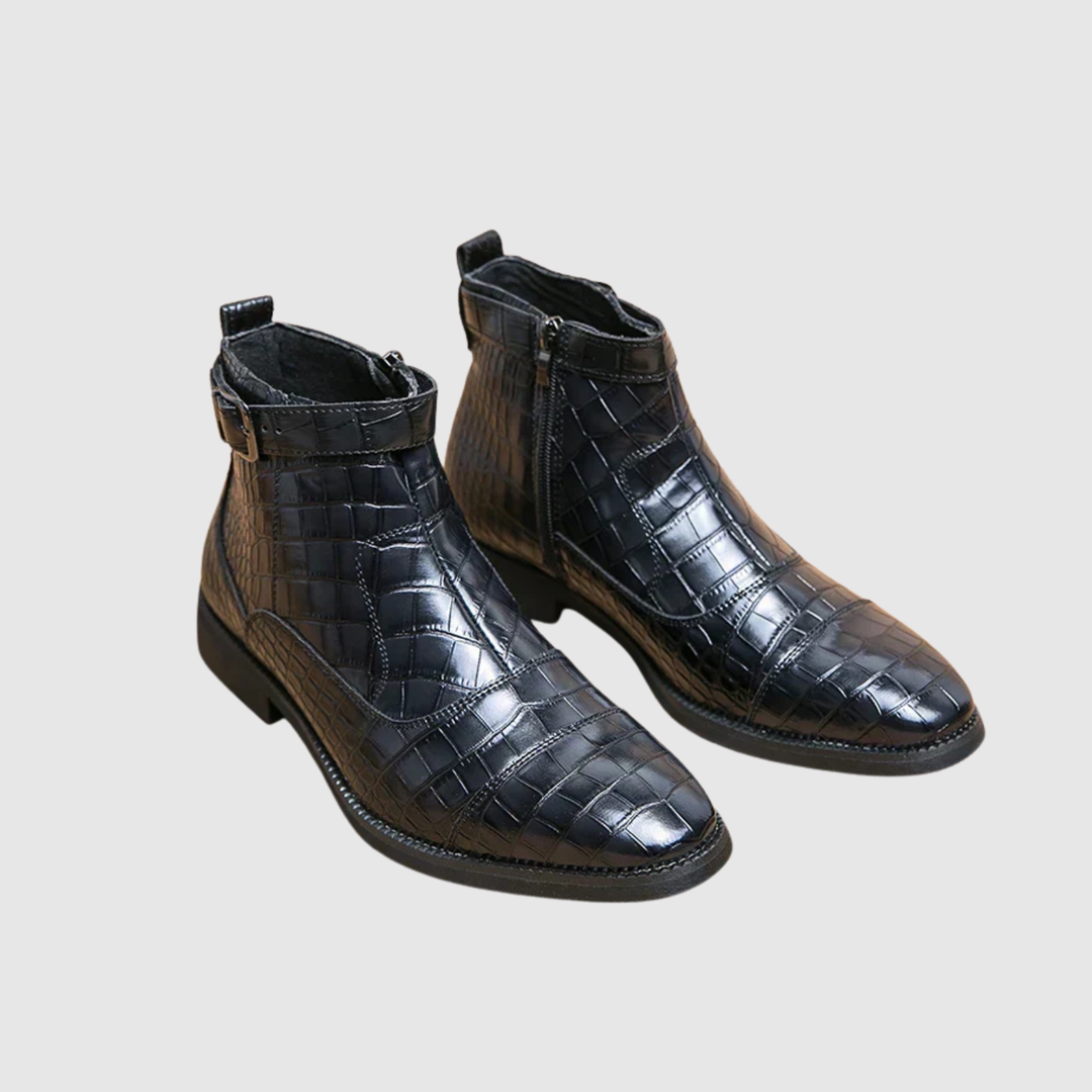 Henrik – Kroko Ādas Zābaki ar Ekskluzīvu Tekstūru