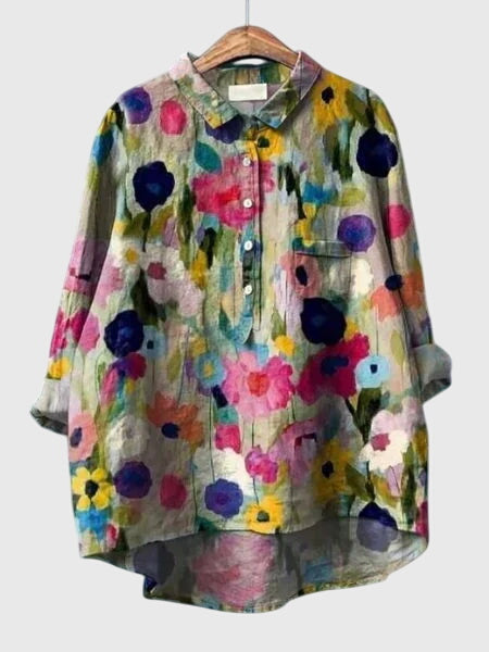 Valeria™ - Ziedu Raksta Blūze