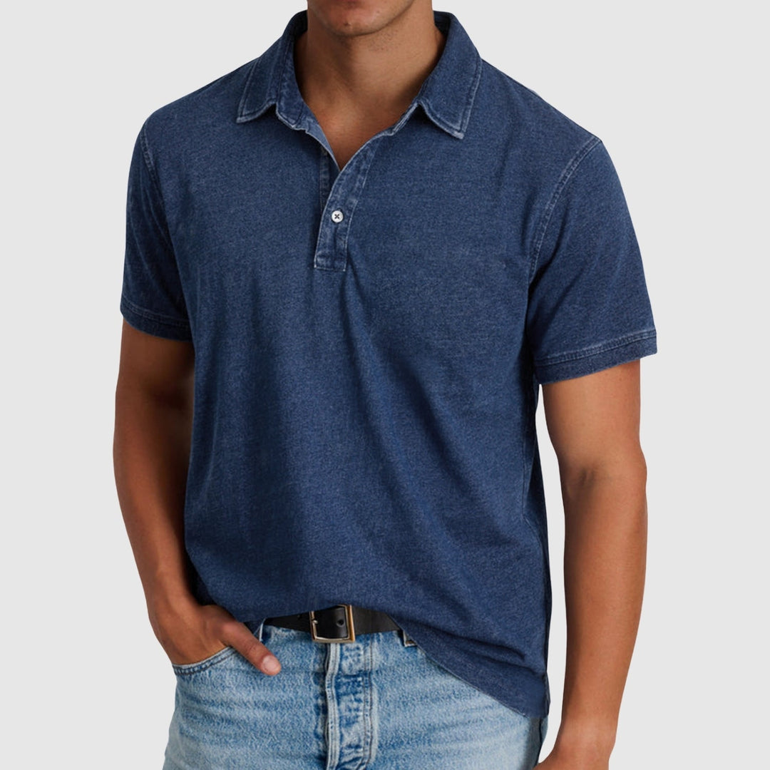 Emils – Vintage polo ar pogu stilu