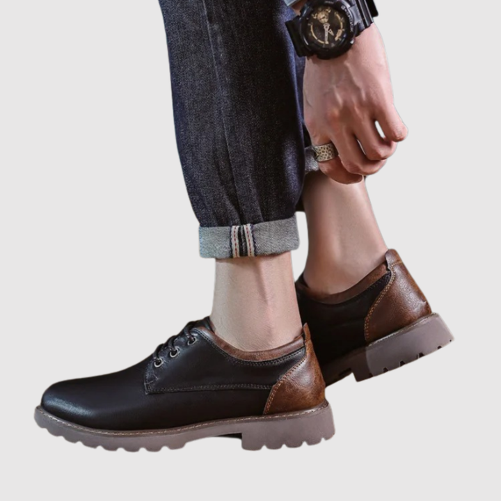 Frederik – Izturīgas vīriešu kurpes no ādas ar rupju zoli