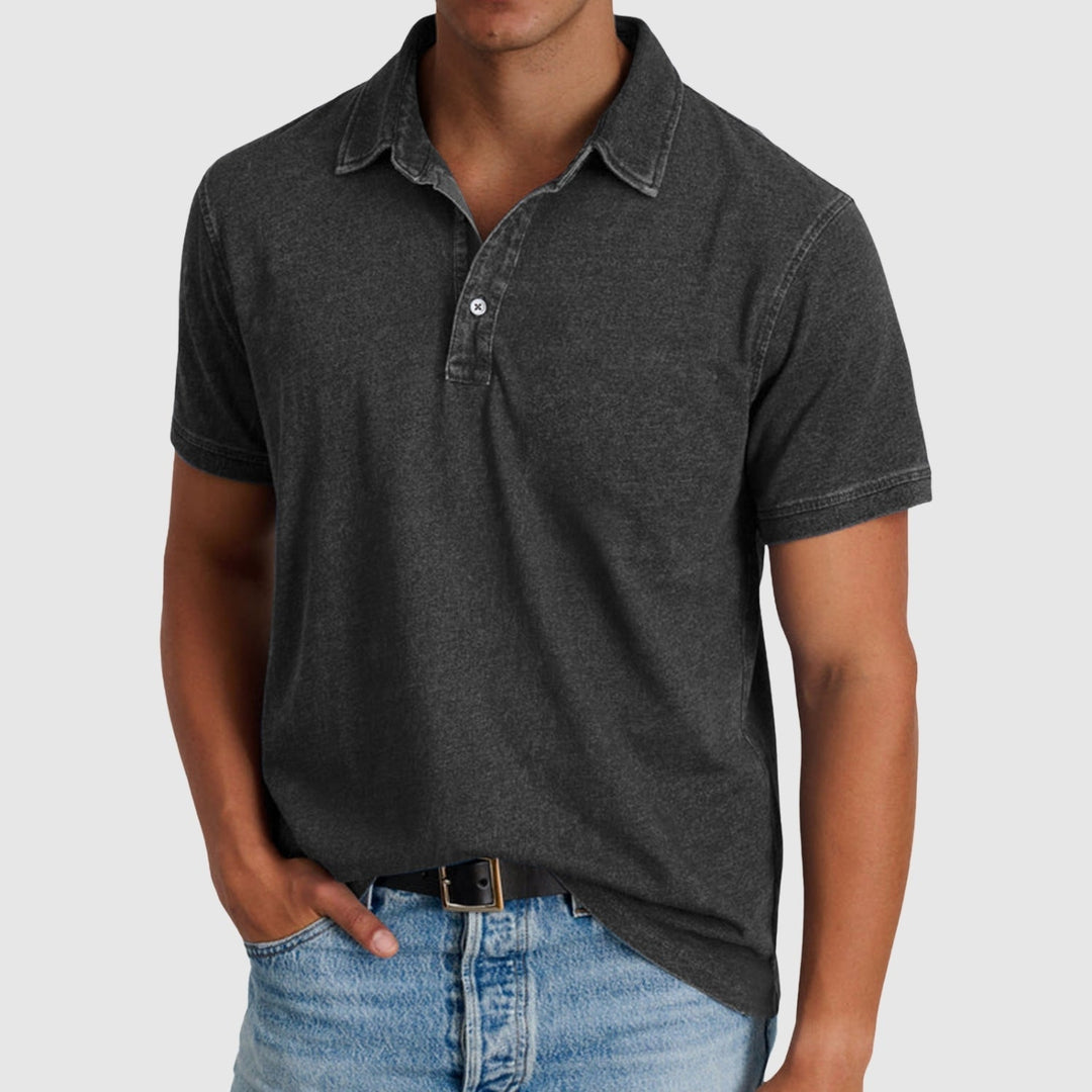 Emils – Vintage polo ar pogu stilu