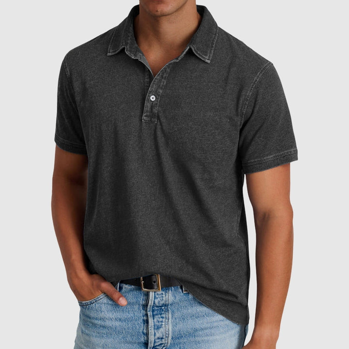 Emils – Vintage polo ar pogu stilu