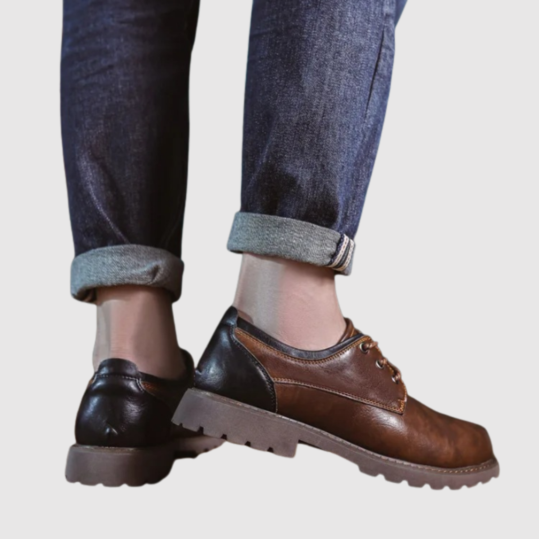 Frederik – Izturīgas vīriešu kurpes no ādas ar rupju zoli