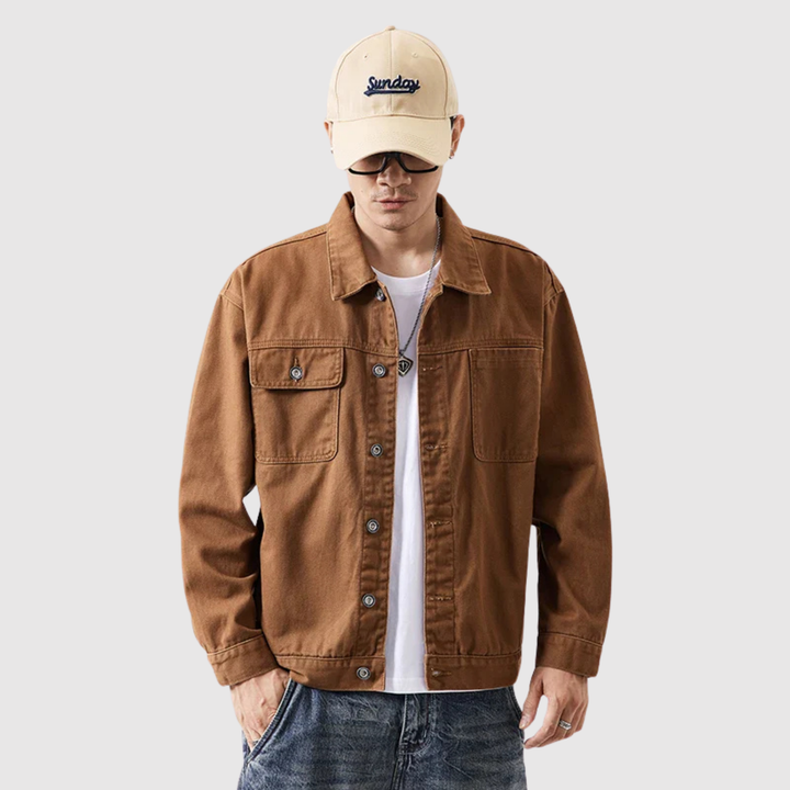 Søren – Mantojuma trucker jaka no twill auduma
