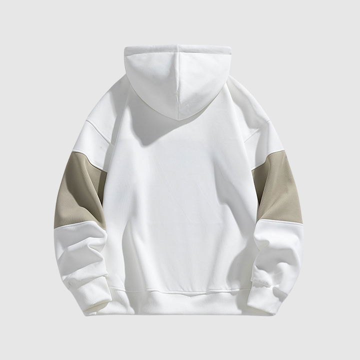 Klaus – Hoodie ar platām kontrastējošām svītrām