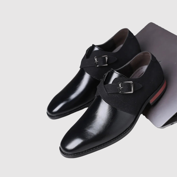 Henrik – Dubultā Monkstrap kurpes ādas un zamša