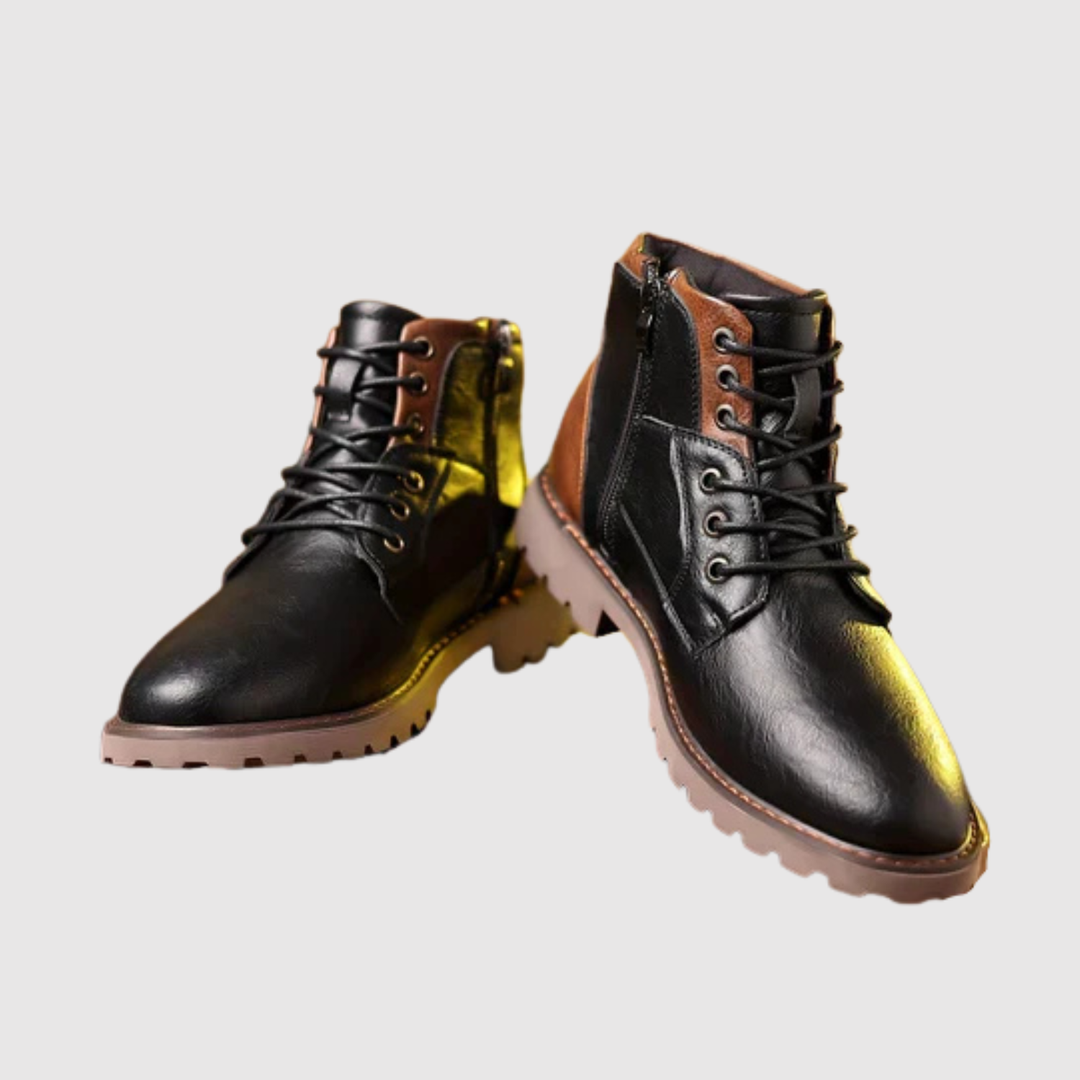 Henrik – Klasiski Ādas Zābaki ar Riepu Zoli